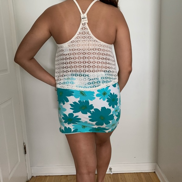 PINK Victoria' Secret lace top racer back cream XS - Picture 2 of 2